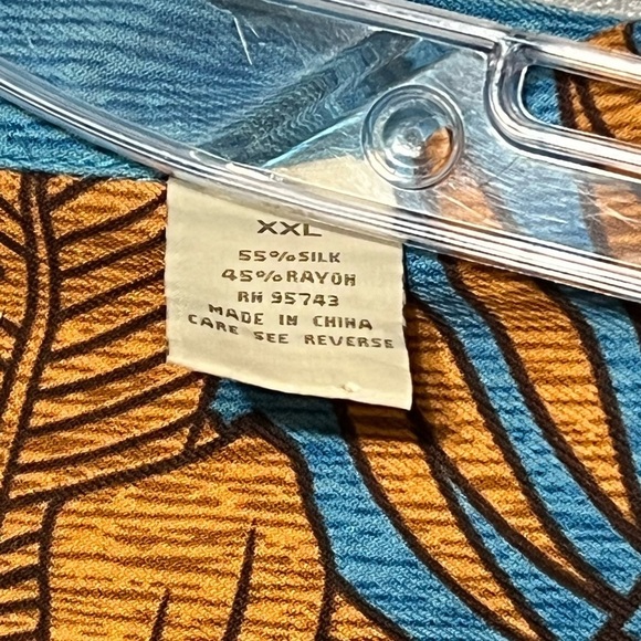 Island Republic Tropical Shirt Blue Short Sleeve Button Up Vacation Resort Wear - Picture 7 of 7